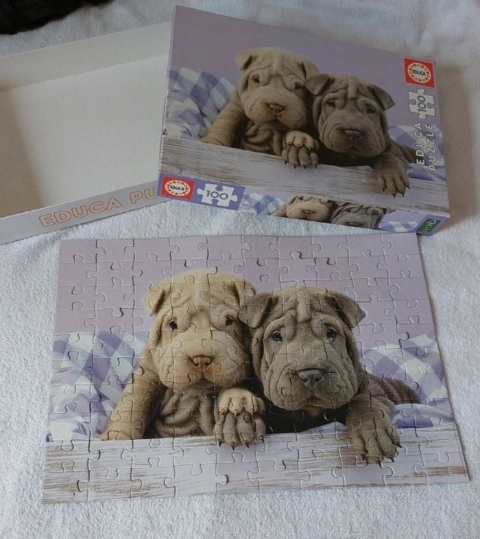 Puzzle chiots Shar-Peï (100pcs)