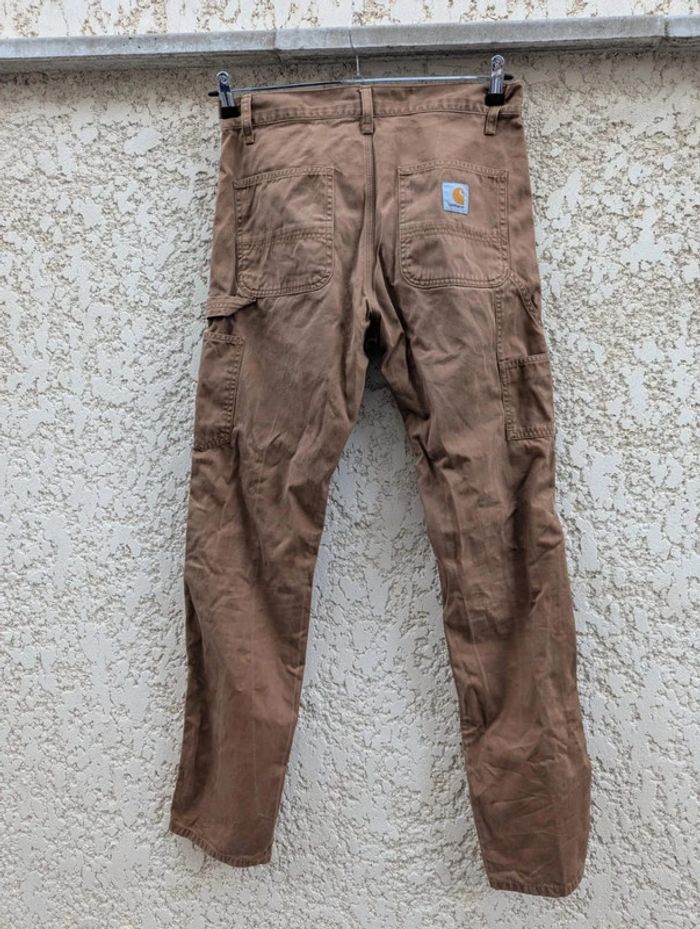 Pantalon en toile Carhartt camel taille 30 * 34 - photo numéro 6
