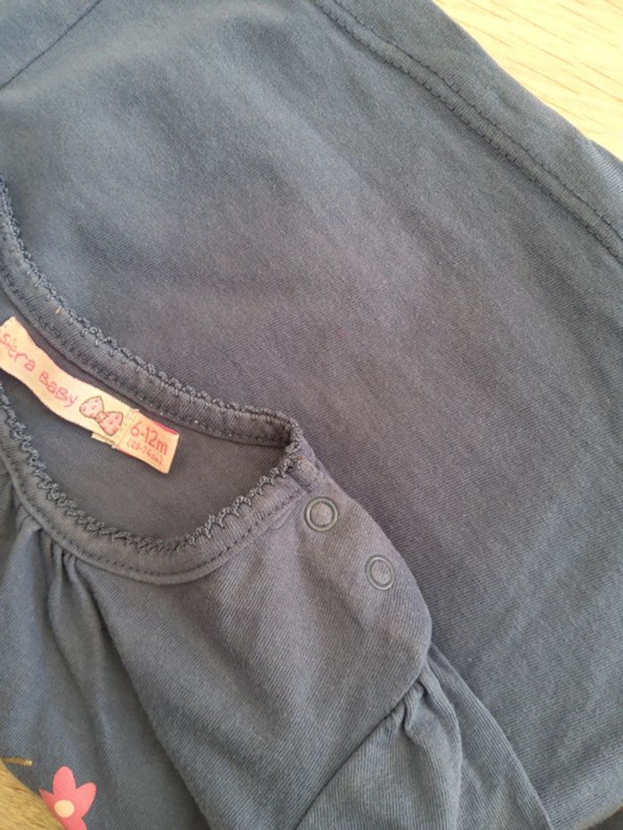 T-shirt manches longues 6 mois bleu - photo numéro 7