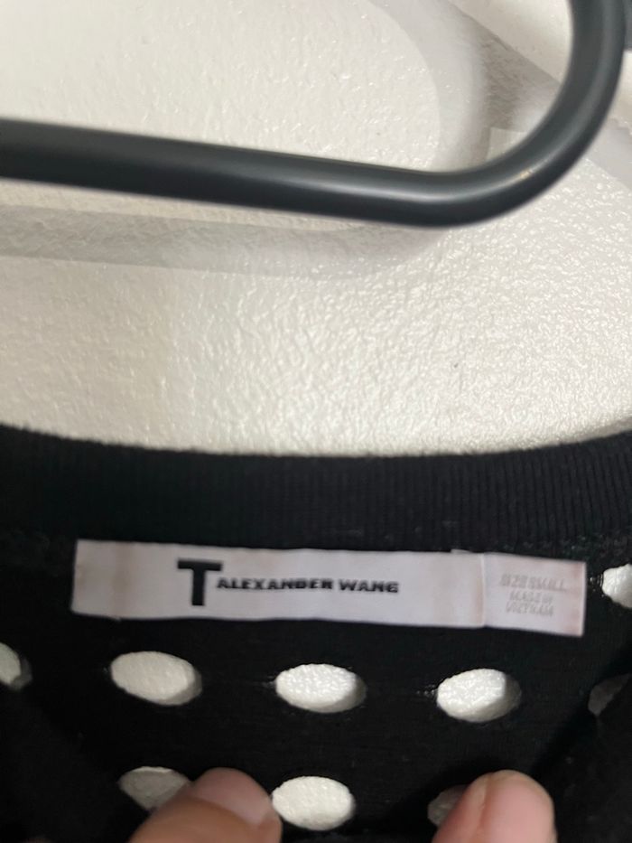 ALEXANDRE WANG T-shirt à motif découpé (à trous) taille S - photo numéro 4