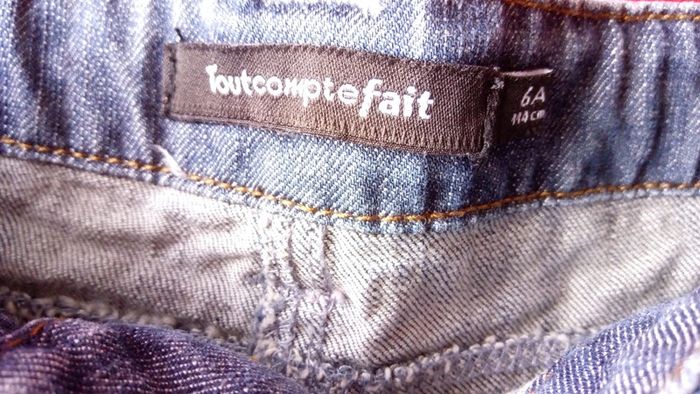 Pantacourt jean coupe large - photo numéro 3