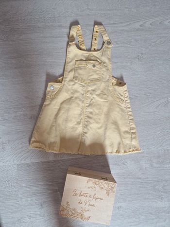 Robe salopette jaune pale Zara 🐇18 / 24 mois🐇