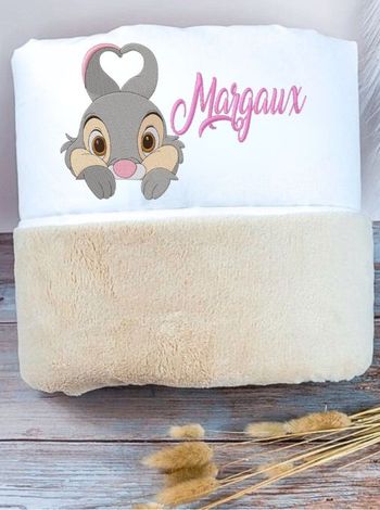 Couverture Bébé Personnalisée PANPAN - Cadeau Unique et Doux pour Bébé