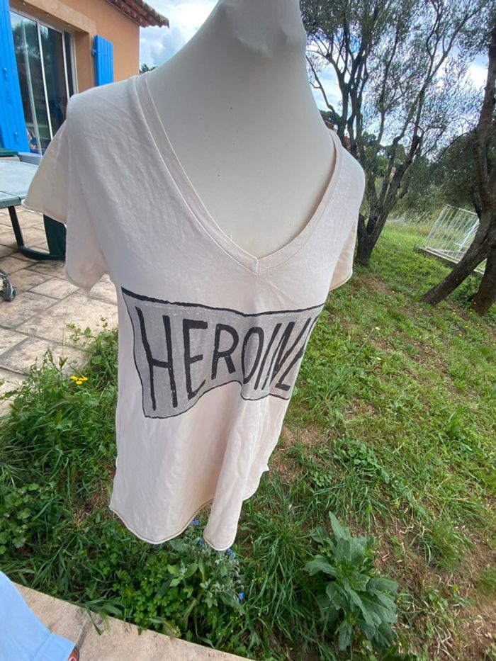 Tee shirt long crème Chantal B. - photo numéro 3