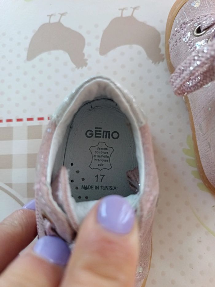 Chaussure bébé fille Gémo cuir taille 17 - photo numéro 5