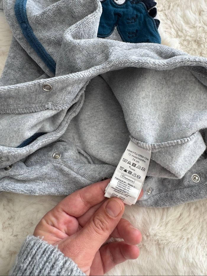 👕 pyjama une pièce - bébé garçon - hiver - orchestra 12 mois - très bon état - photo numéro 9