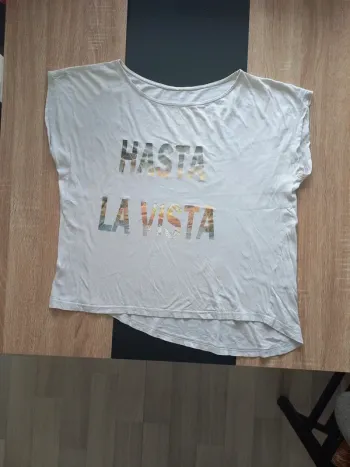 Tee-shirt blanc femme T46