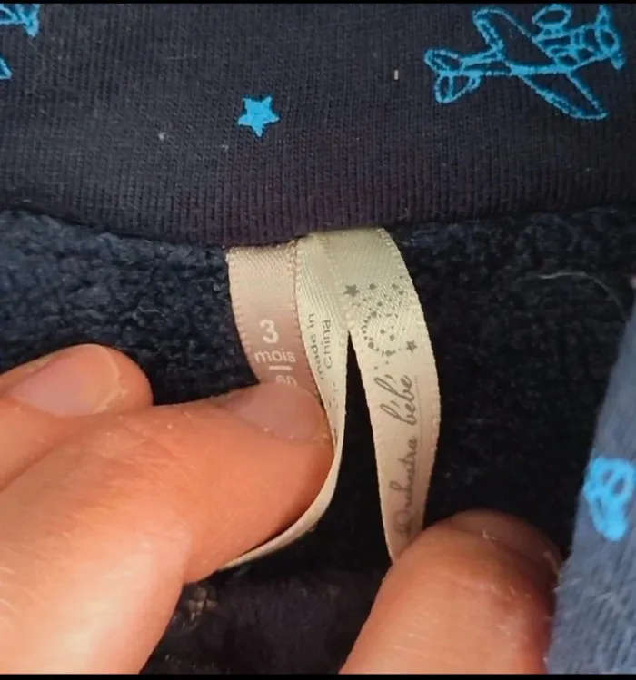 Combinaison pilote garçon - parfait état - taille 3 mois - photo numéro 3