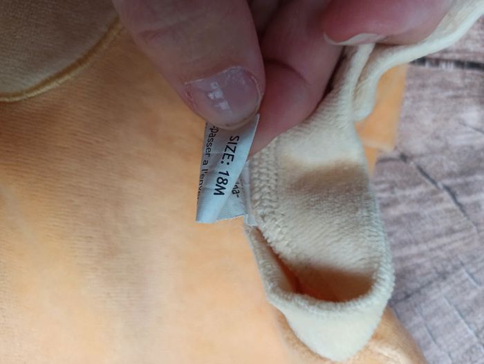 Pyjama velours mixte 18mois - photo numéro 3