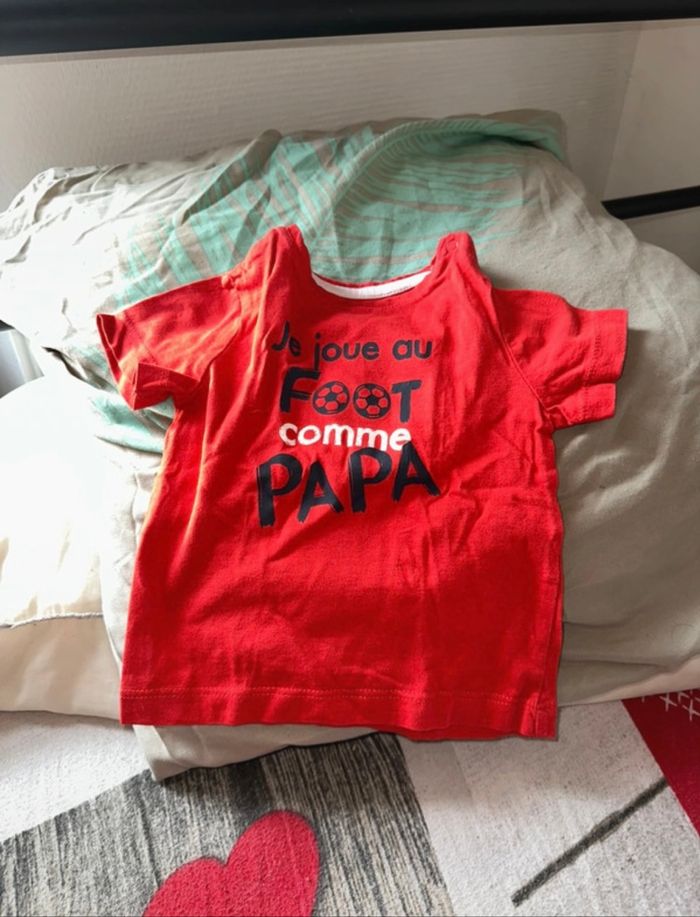 Tee-shirts bb garçon taille 9 mois🐼