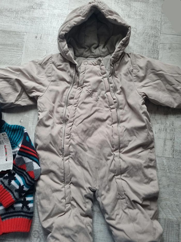 Combipilote cyrillus et veste à capuche neuve 6 mois - photo numéro 2
