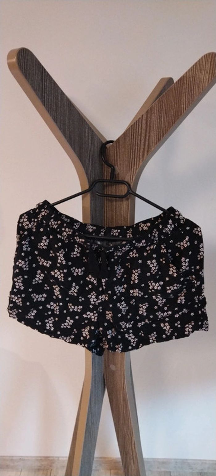 Short noir et blanc Kiabi T40