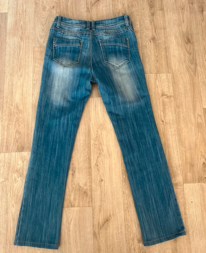 Monday, Jeans, bleu, femme, taille 38 Effet délavé. - photo numéro 5