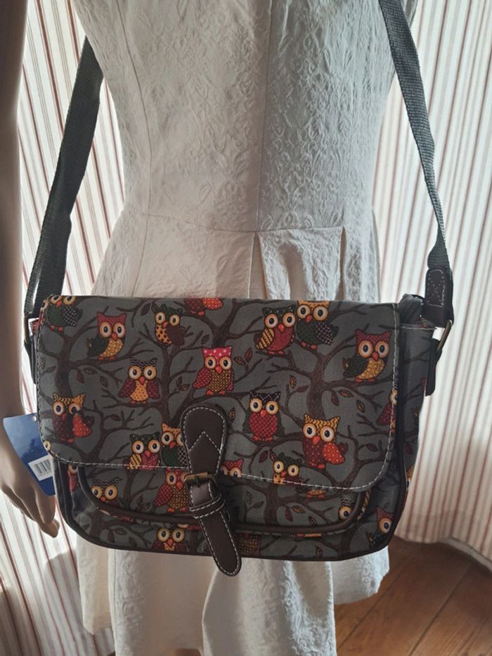 Jolie Sac à main gris/marron Mfhandbags neuf - photo numéro 2