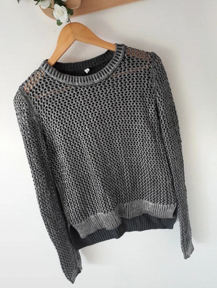Pull gris argentés Taille XS Neuf🌿💝 - photo numéro 2