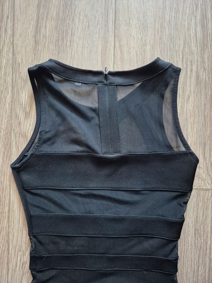 Robe noire moulante transparence bershka - photo numéro 5