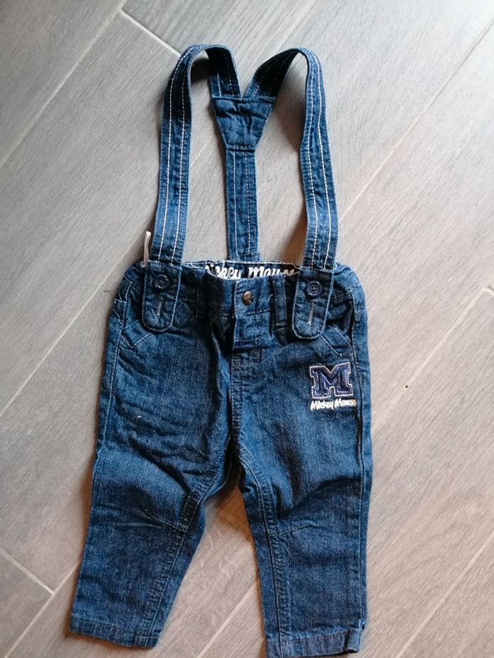 Pantalon à bretelle Disney 12 mois - photo numéro 3