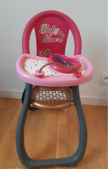 Chaise haute poupon baby nurse smoby