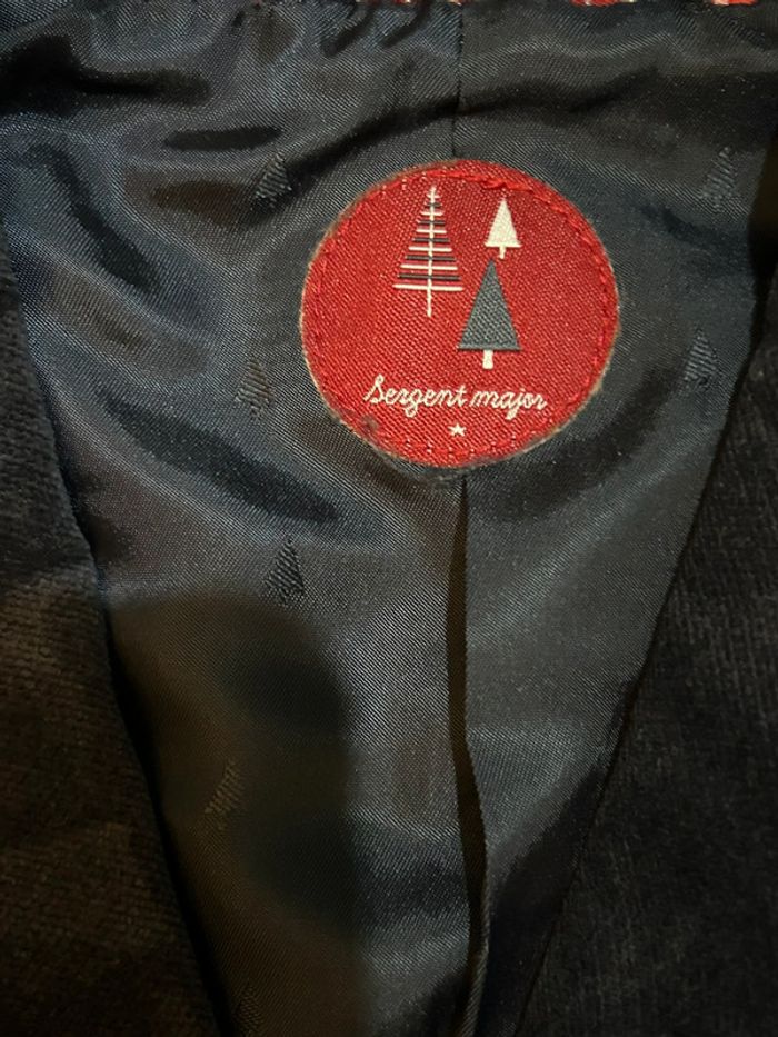 Veste blazer en velours anthracite Sergent Major 4ans - photo numéro 4