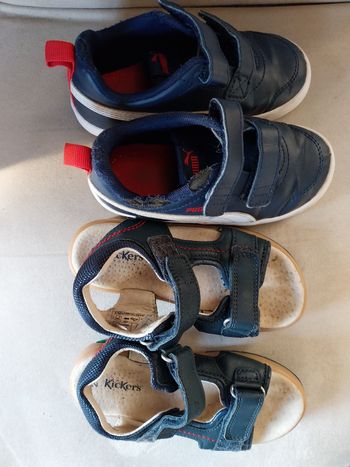 Sandales et basketts enfants scratch