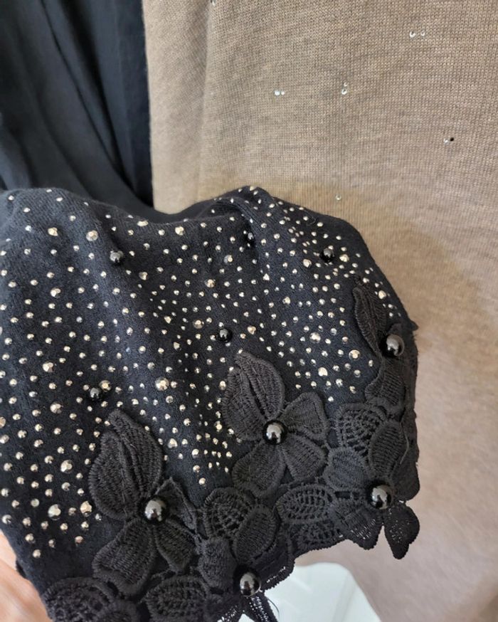 Lot 2 ponchos et un gilet festifs strass L/XL - photo numéro 8
