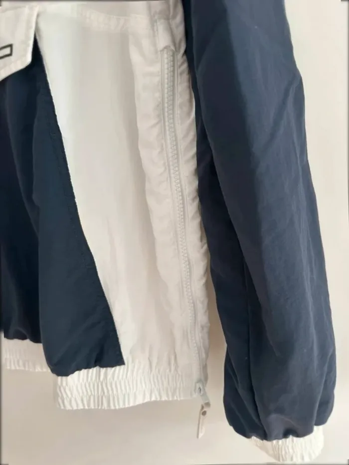 Veste O’Neill Homme L Coupe-Vent Vintage Bimatière Bleu/Blanc - photo numéro 9