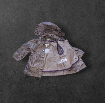 manteau blouson coupe-vent capuche vertbaudet fille 2 ans