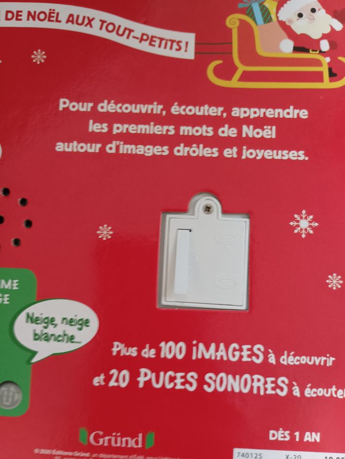Livre sonore imagier de Noël neuf - photo numéro 3