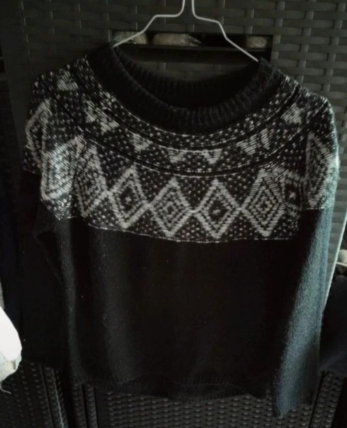 Pull enfant 12 ans noir Kiabi