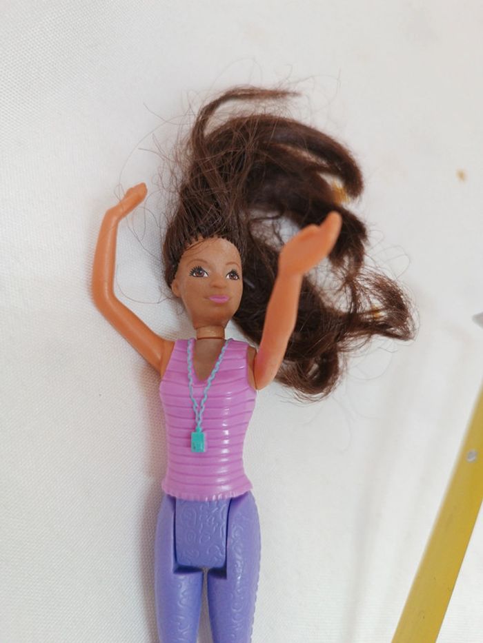 2015 McDo happy meal McDonald's Macdonald poupée black noir barbie figurine articulée violet parme - photo numéro 6