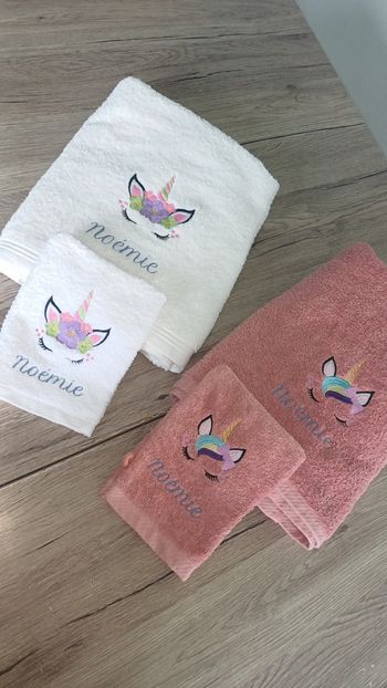 Lots de serviettes et gantsde toilette