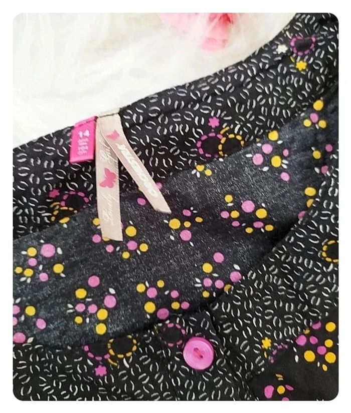 Robe tunique en coton imprimé petits pois manches courtes Orchestra 14 ans - photo numéro 2