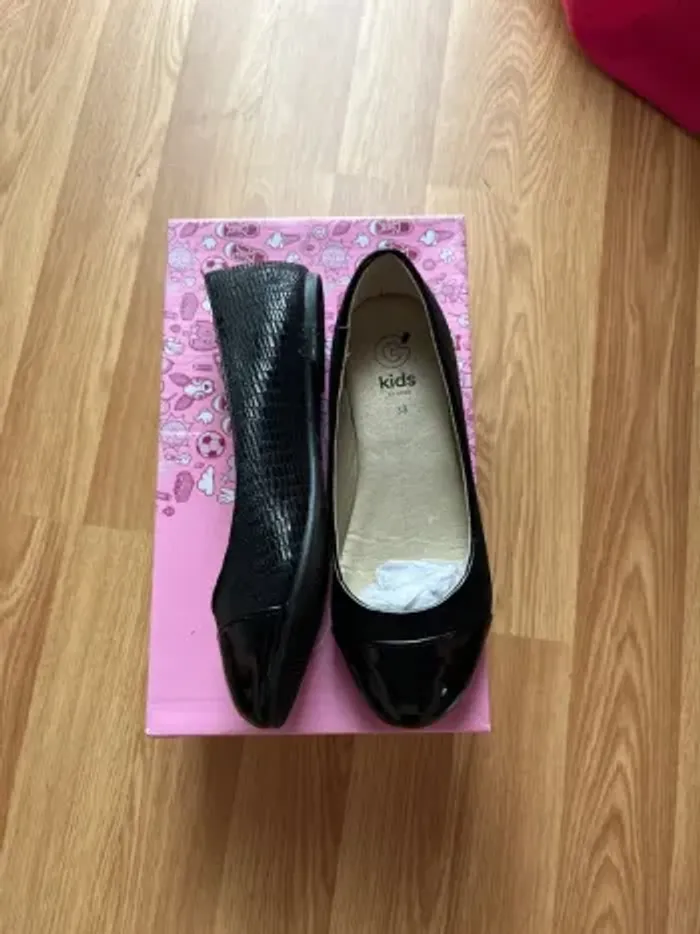 Ballerines noires vernis - Gémo - Pointure 33