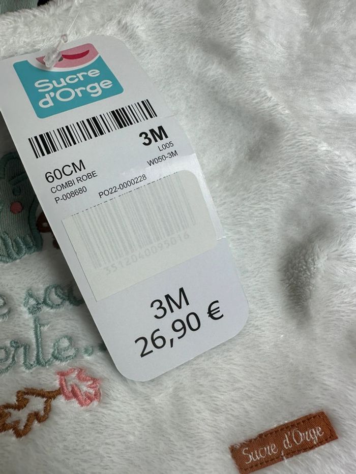 Robe combinaison sucre d’orge taille 3 mois - photo numéro 6
