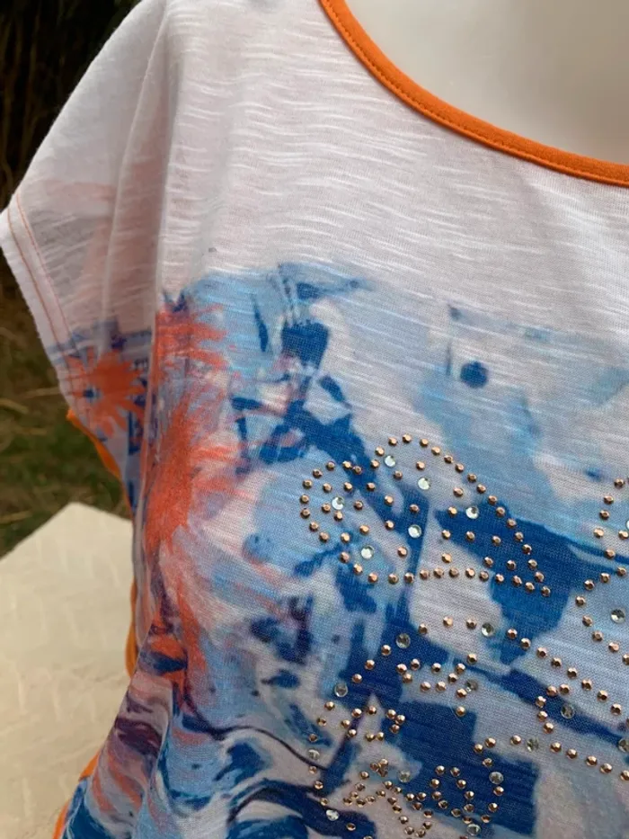 TEE shirt vintage sym taille 44 manches courtes - photo numéro 5