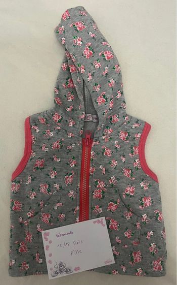 Veste sans manche 12 mois