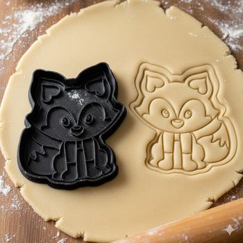 Emporte-pièce renard mignon pour biscuits et pâtisseries maison