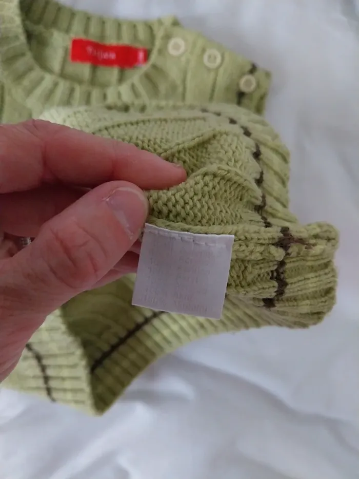 Pull sans manche garçon 24 mois Tissaia - photo numéro 5