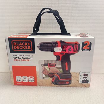 Perceuse black et Decker ultra compacte/drill driver/10.8 v