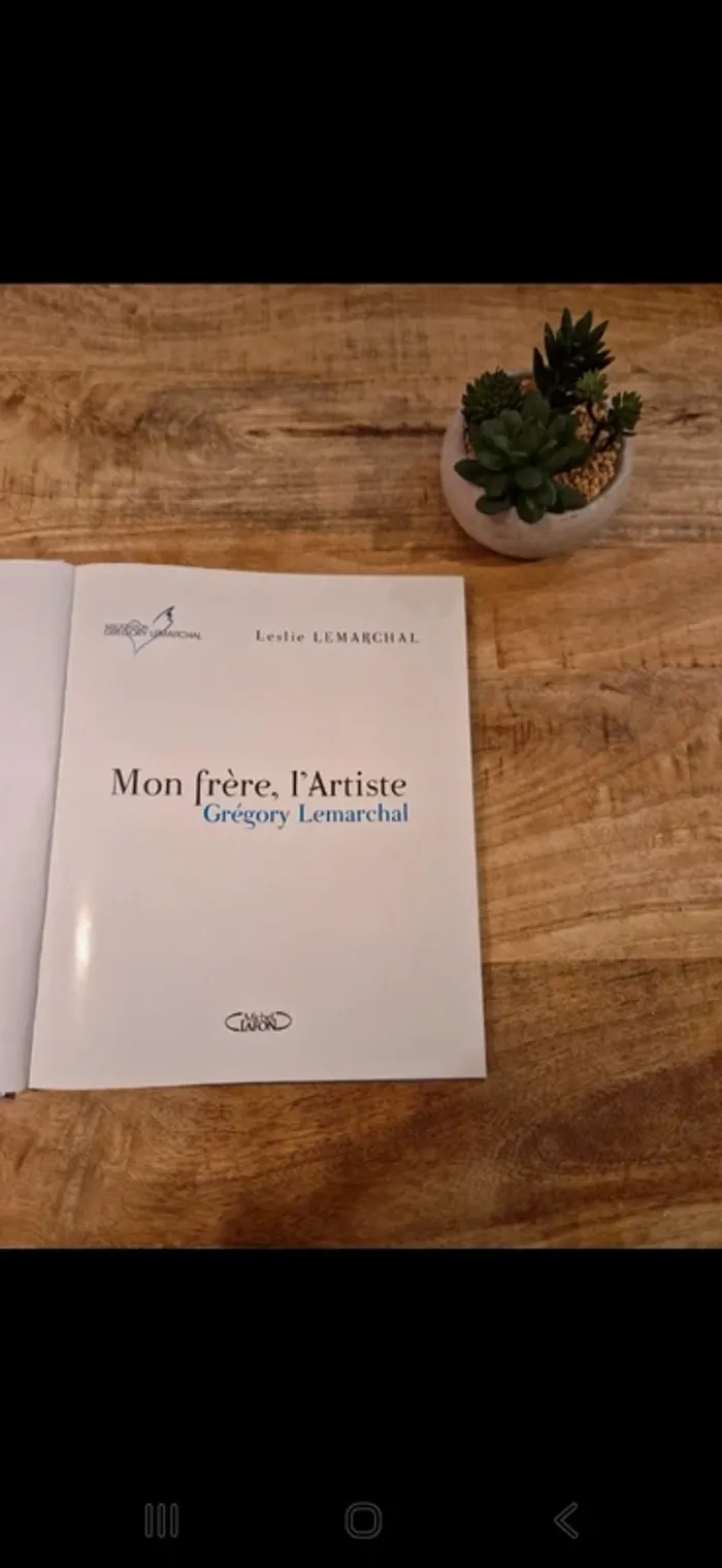 Livre "Mon frère, l’artiste"  Grégory Lemarchal - photo numéro 3