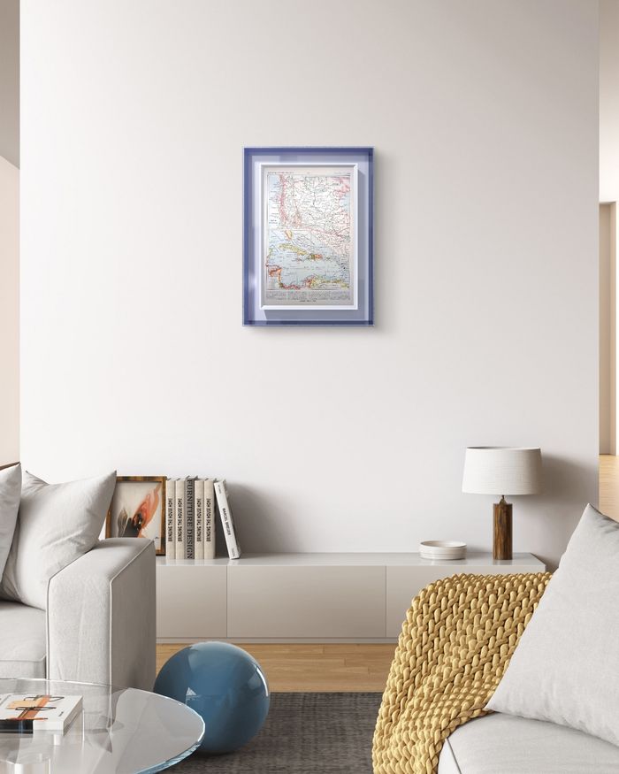 Imprimée en 1903, Le Canada anglais et colonies anglaises, Vintage Authentique (cadre non inclus ) - photo numéro 5