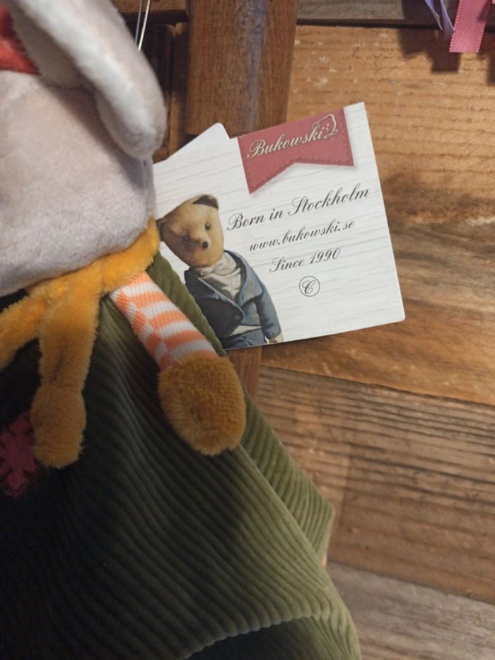 Doudou souris bukowski neuf - photo numéro 4