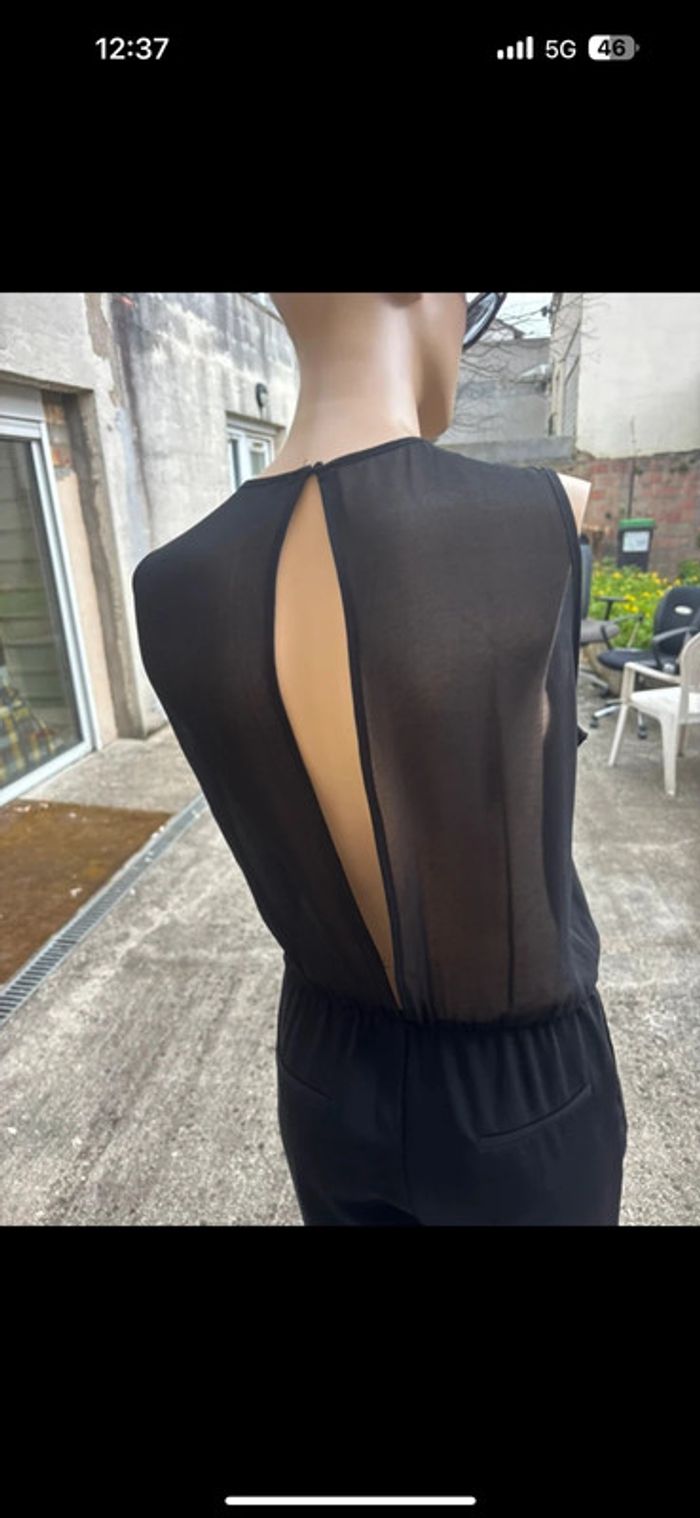Combinaison pantalon noire Zara – Taille S – Élégante et tendance - photo numéro 4