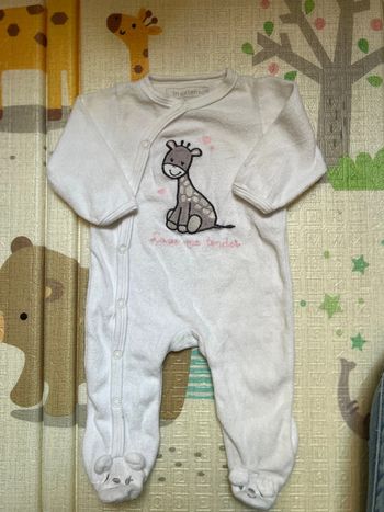 Pyjama velours  girafe