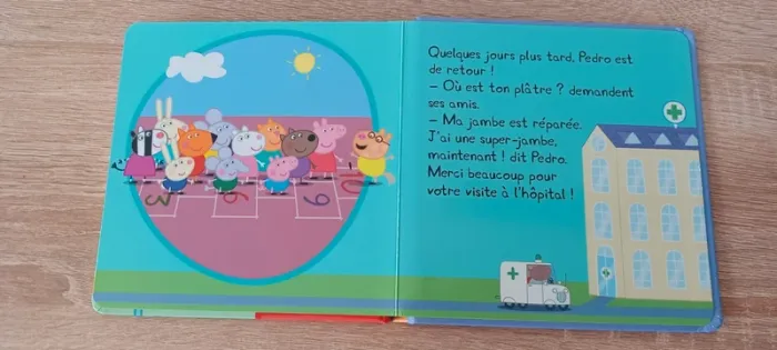 Petit livre "Peppa va à l'hôpital" en bon état - photo numéro 4