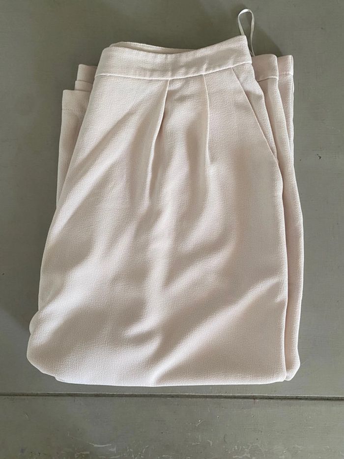 Pantalon jambe large crème Atmosphere taille 40 - photo numéro 19