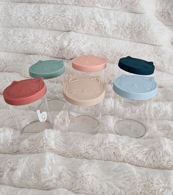Lot de 6 pots en verre Babymoov chat 🐱