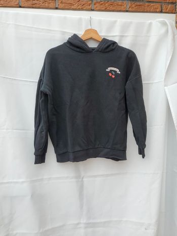 Sweat noir 11 à 12 ans Kiabi