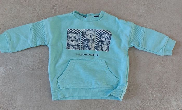Sweat bebe garçon lulu Castagnette 6 mois
