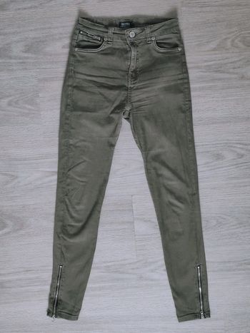 Pantalon kaki slim ou skinny taille haute / Bershka - 34/XS